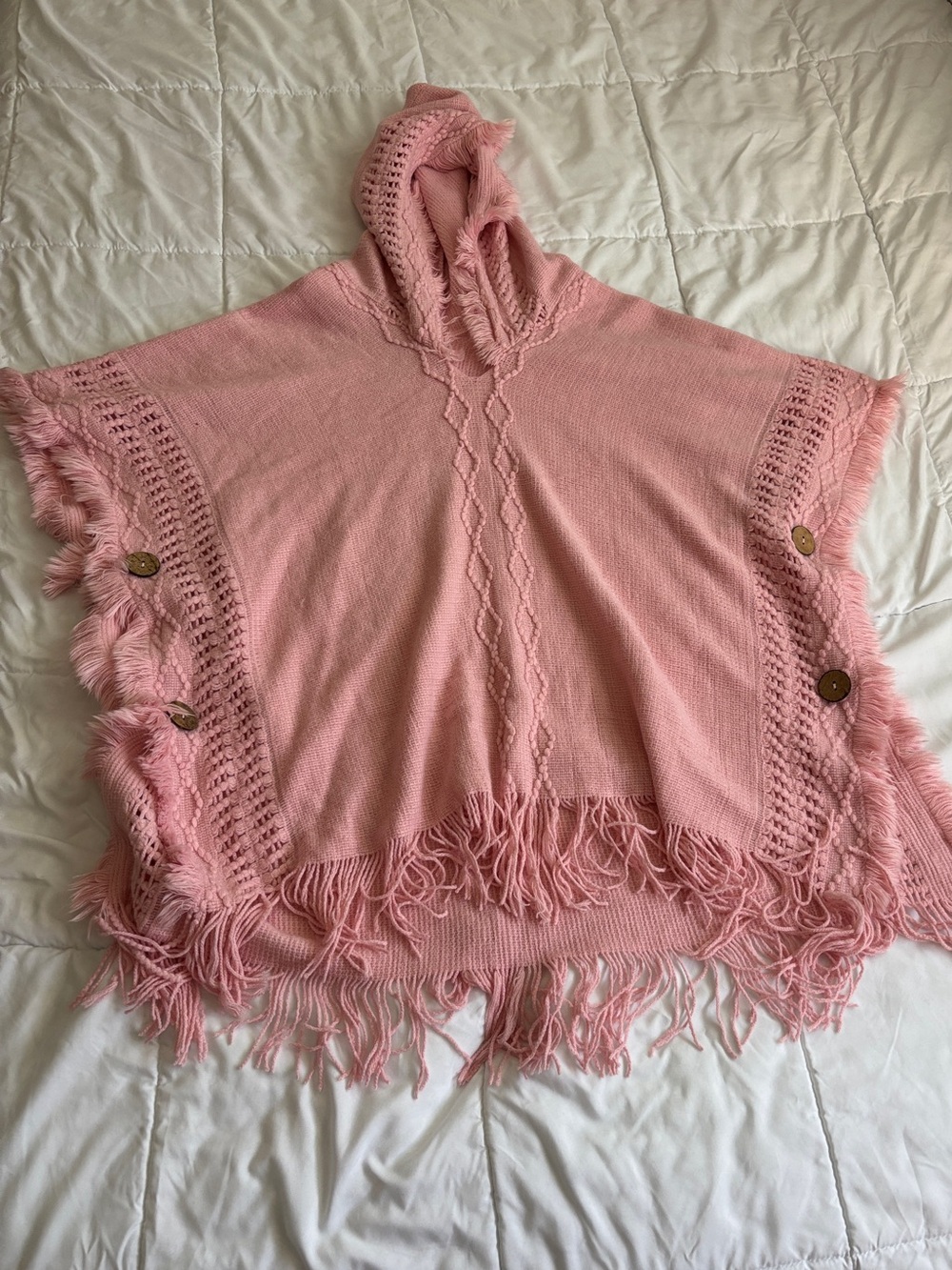 Pink poncho